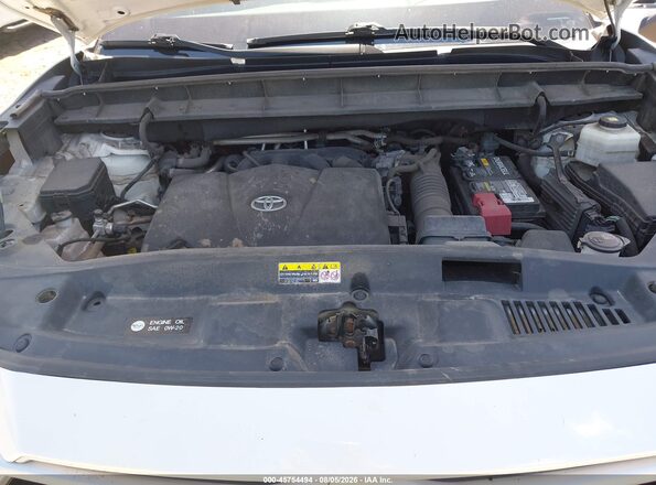 5TDGZRBH8MS077195 2021 TOYOTA HIGHLANDER White უკანა ხედი