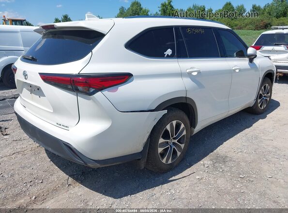 5TDGZRBH8MS077195 2021 TOYOTA HIGHLANDER White უკანა მარჯვენა