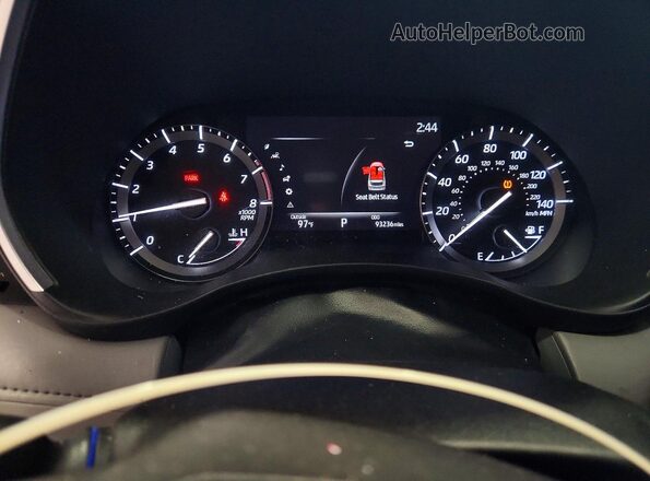 5TDGZRBH9LS507248 2020 TOYOTA HIGHLANDER Black Вид щитка приладів