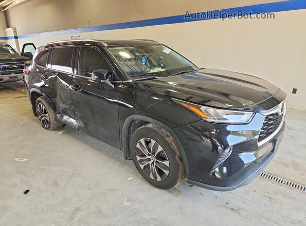 5TDGZRBH9LS507248 2020 TOYOTA HIGHLANDER Black Передня права чверть