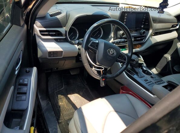 5TDGZRBH9LS507248 2020 TOYOTA HIGHLANDER Black Вид панелі приладів