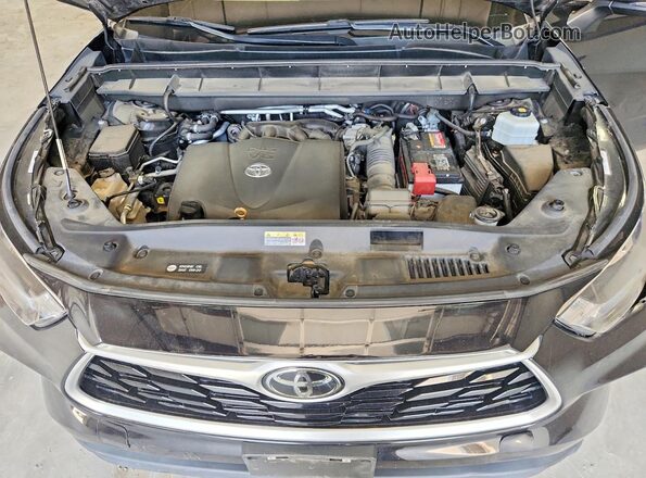 5TDGZRBH9LS507248 2020 TOYOTA HIGHLANDER Black Вид підкапотного простору