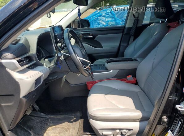 5TDGZRBH9LS507248 2020 TOYOTA HIGHLANDER Black Вид салону спереду