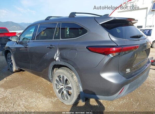 5TDGZRBH9MS549498 2021 TOYOTA HIGHLANDER Gray უკანა მარცხენა