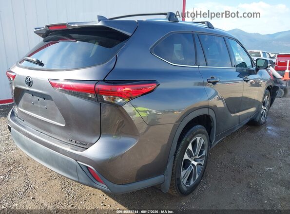 5TDGZRBH9MS549498 2021 TOYOTA HIGHLANDER Gray უკანა მარჯვენა