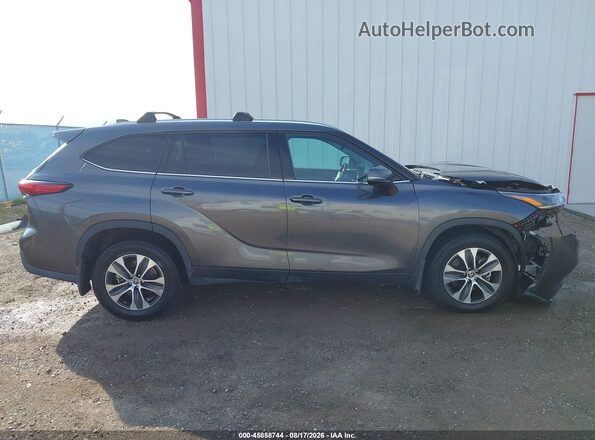 5TDGZRBH9MS549498 2021 TOYOTA HIGHLANDER Gray სალონის 360-გრადუსიანი ხედი