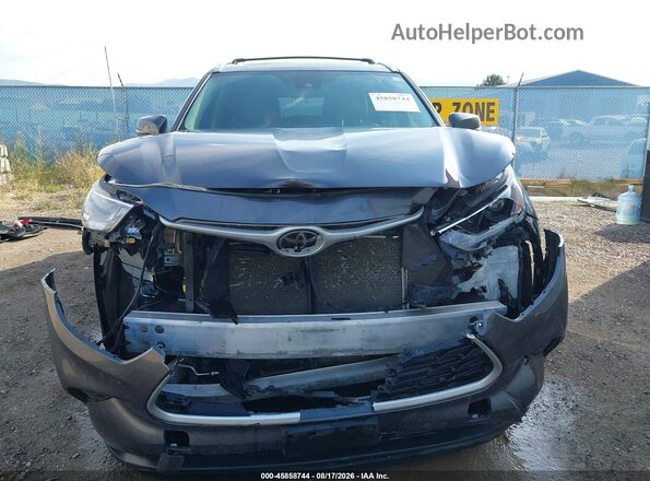 5TDGZRBH9MS549498 2021 TOYOTA HIGHLANDER Gray უკანა სალონის ხედი
