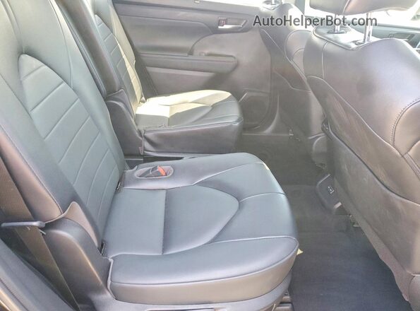 5TDGZRBH9NS192437 2022 TOYOTA HIGHLANDER Синий Вид задней части салона