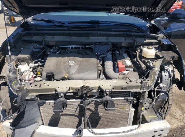 5TDGZRBH9NS192437 2022 TOYOTA HIGHLANDER Синий Вид подкапотного пространства