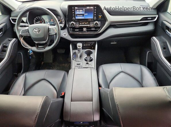 5TDGZRBHXLS004750 2020 TOYOTA HIGHLANDER Blue Vista del salpicadero