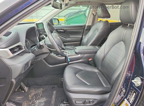 5TDGZRBHXLS004750 2020 TOYOTA HIGHLANDER Blue Vista interior delantera