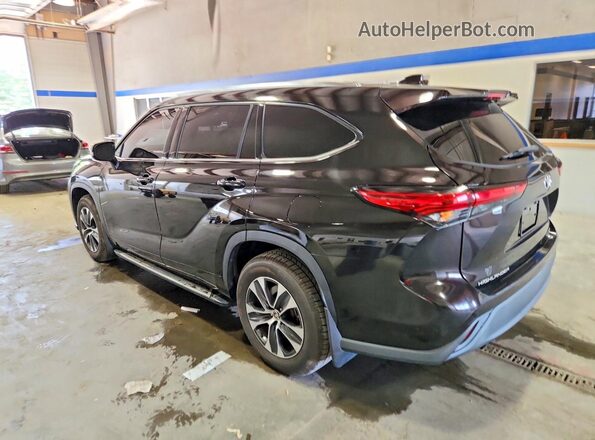 5TDGZRBHXLS046755 2020 TOYOTA HIGHLANDER Black უკანა მარცხენა