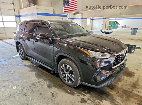 5TDGZRBHXLS046755 2020 TOYOTA HIGHLANDER Black წინა მარჯვენა