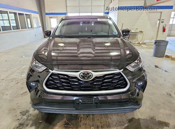 5TDGZRBHXLS046755 2020 TOYOTA HIGHLANDER Black წინა ხედი