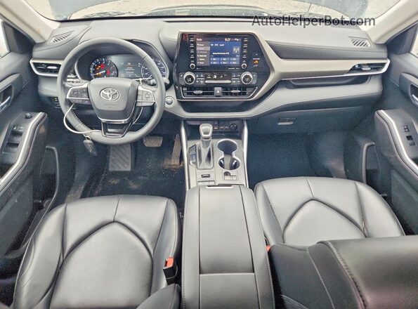 5TDGZRBHXLS508876 2020 TOYOTA HIGHLANDER Black Widok zestawu wskaźników