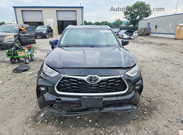 5TDGZRBHXLS508876 2020 TOYOTA HIGHLANDER Black Widok z przodu