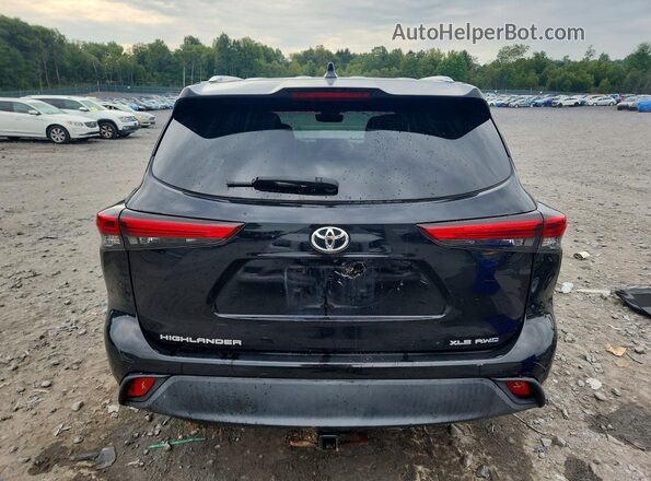 5TDGZRBHXLS508876 2020 TOYOTA HIGHLANDER Black Widok wnętrza z przodu