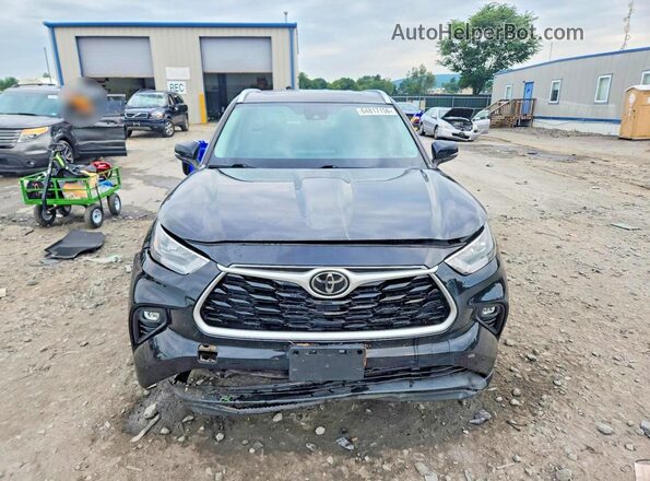 5TDGZRBHXLS508876 2020 TOYOTA HIGHLANDER Black Widok z tyłu