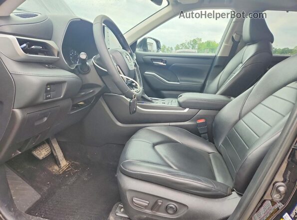 5TDGZRBHXLS508876 2020 TOYOTA HIGHLANDER Black Widok deski rozdzielczej
