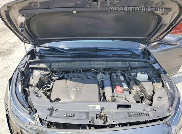 5TDGZRBHXMS076386 2021 TOYOTA HIGHLANDER Charcoal Engine compartment view