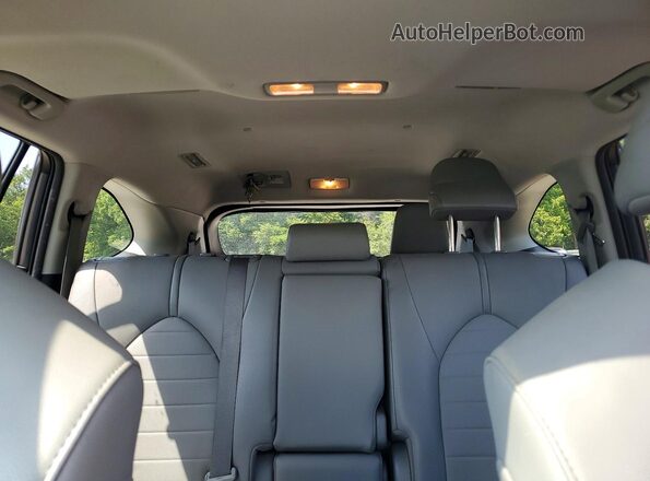 5TDGZRBHXMS076386 2021 TOYOTA HIGHLANDER Charcoal Rear seats view