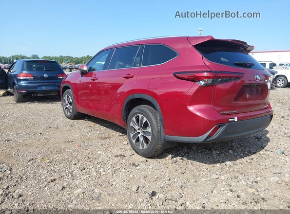 5TDGZRBHXMS138272 2021 TOYOTA HIGHLANDER Red Հետևի ձախ