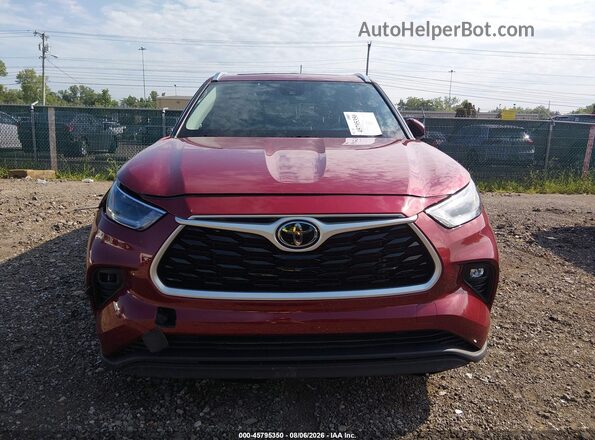 5TDGZRBHXMS138272 2021 TOYOTA HIGHLANDER Red Սարքավորումների վահանակի տեսք
