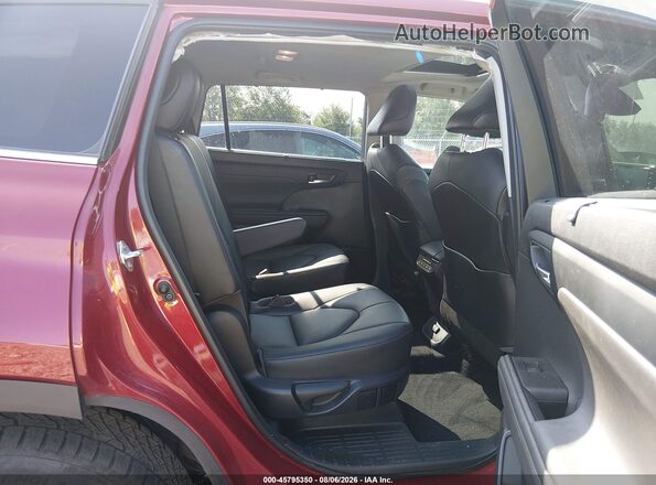5TDGZRBHXMS138272 2021 TOYOTA HIGHLANDER Red VIN կոդի պիտակի տեսք
