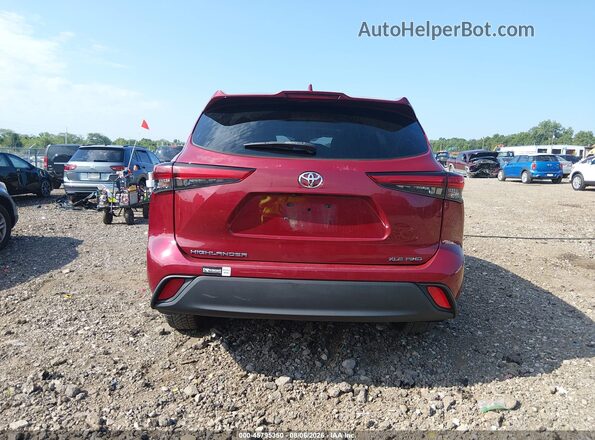 5TDGZRBHXMS138272 2021 TOYOTA HIGHLANDER Red 