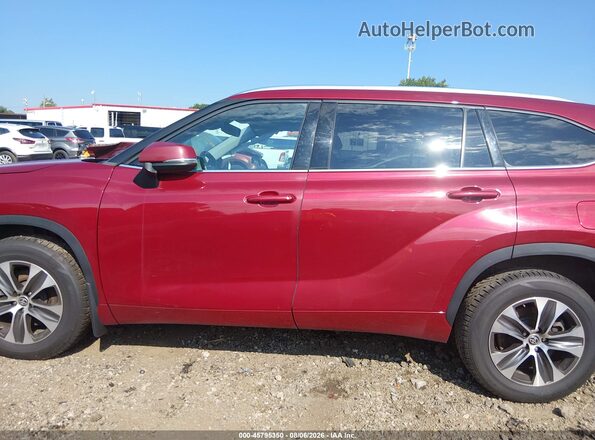 5TDGZRBHXMS138272 2021 TOYOTA HIGHLANDER Red Սալոնի 360 աստիճան տեսք
