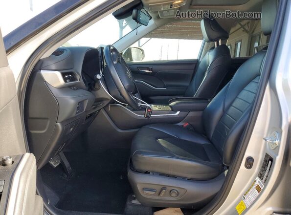 5TDHARAH1MS506254 2021 TOYOTA HIGHLANDER Silver წინა სალონის ხედი