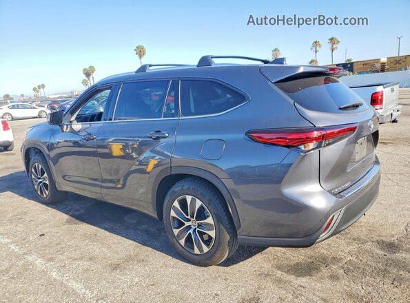 5TDHARAH2LS500350 2020 TOYOTA HIGHLANDER Gray Rear left