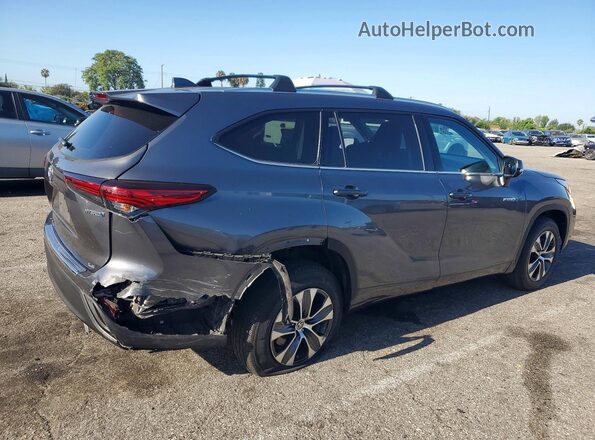 5TDHARAH2LS500350 2020 TOYOTA HIGHLANDER Gray Rear right