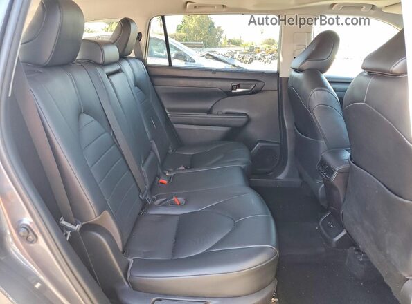 5TDHARAH2LS500350 2020 TOYOTA HIGHLANDER Gray Rear interior view