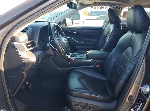 5TDHARAH2LS500350 2020 TOYOTA HIGHLANDER Gray Front interior view