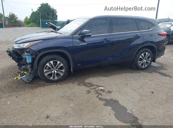 5TDHBRCH2LS501430 2020 TOYOTA HIGHLANDER Blue Vista tres cuartos delantera izquierda