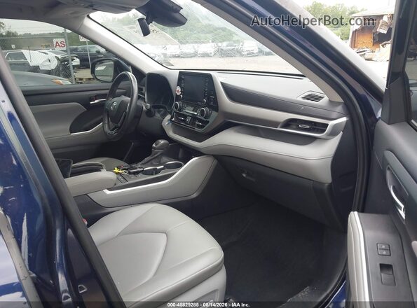 5TDHBRCH2LS501430 2020 TOYOTA HIGHLANDER Blue Vista interior delantera