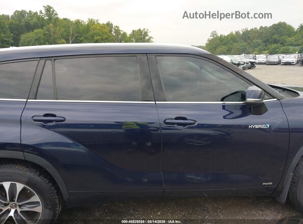 5TDHBRCH2LS501430 2020 TOYOTA HIGHLANDER Blue Vista interior trasera