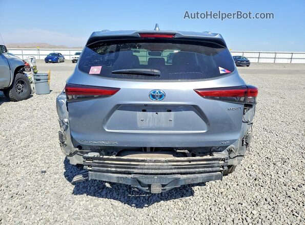 5TDHBRCH3MS034794 2021 TOYOTA HIGHLANDER Blue Հետևի տեսք