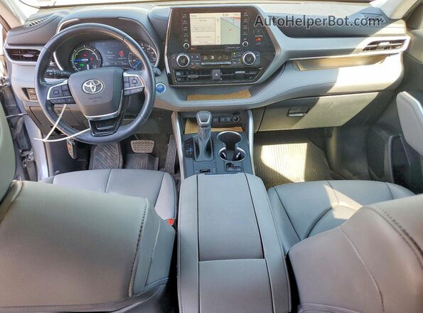 5TDHBRCH3MS034794 2021 TOYOTA HIGHLANDER Blue Առջևի վահանակի տեսք