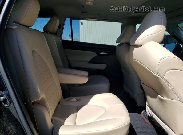 5TDHBRCH5MS067358 2021 TOYOTA HIGHLANDER Black Вид задніх сидінь