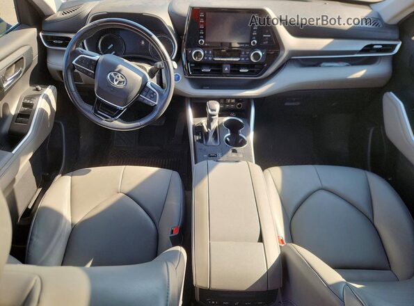 5TDHBRCH6LS507778 2020 TOYOTA HIGHLANDER Blue Առջևի վահանակի տեսք