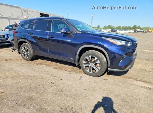 5TDHBRCH6LS507778 2020 TOYOTA HIGHLANDER Blue Առջևի աջ