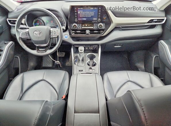 5TDHBRCH7LS505666 2020 TOYOTA HIGHLANDER Silver Առջևի վահանակի տեսք