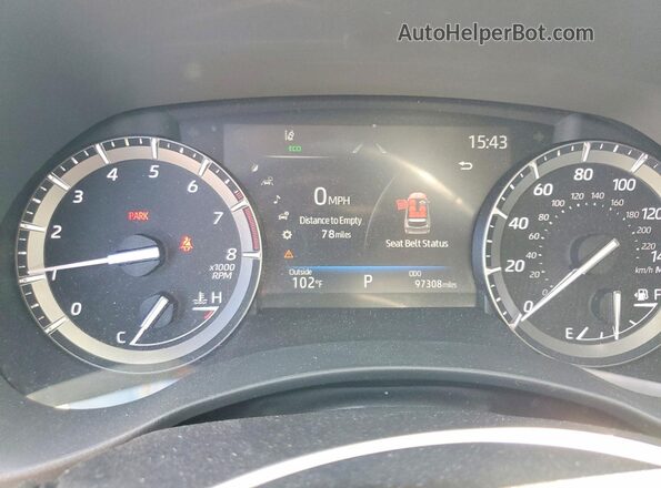 5TDHZRAH5MS514513 2021 TOYOTA HIGHLANDER Белый Вид щитка приборов
