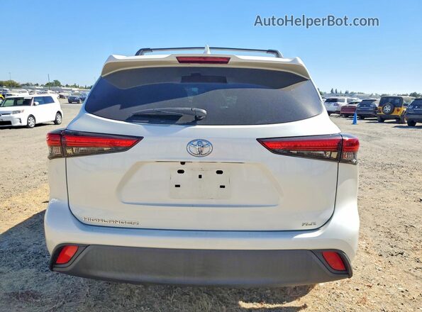 5TDHZRAH5MS514513 2021 TOYOTA HIGHLANDER Белый Вид сзади