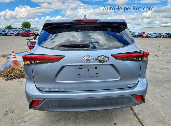 5TDHZRAH9MS043272 2021 TOYOTA HIGHLANDER Gray უკანა ხედი