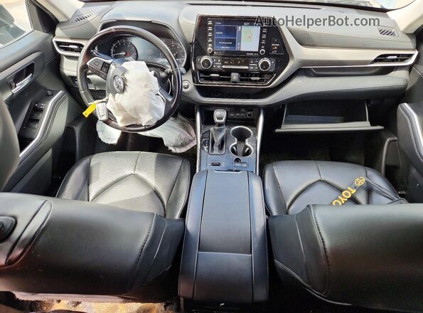 5TDHZRAH9MS043272 2021 TOYOTA HIGHLANDER Gray წინა პანელის ხედი