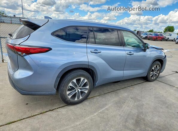 5TDHZRAH9MS043272 2021 TOYOTA HIGHLANDER Gray უკანა მარჯვენა
