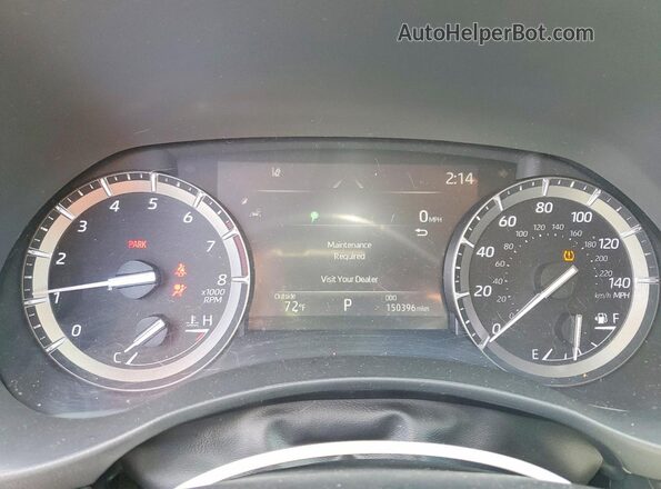 5TDHZRAH9MS043272 2021 TOYOTA HIGHLANDER Gray ხელსაწყოთა პანელის ხედი
